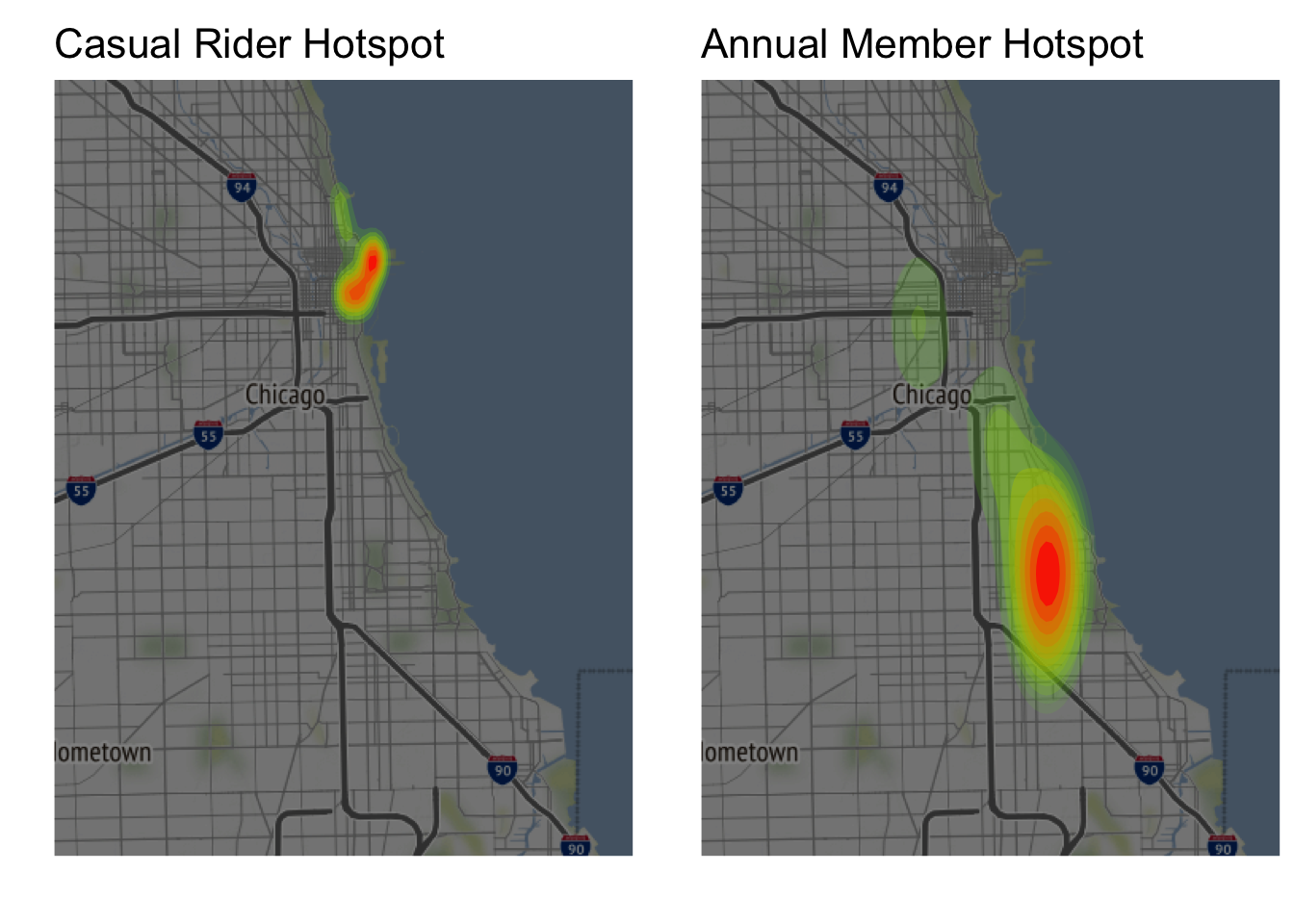 Heatmaps Based on Popular Routes